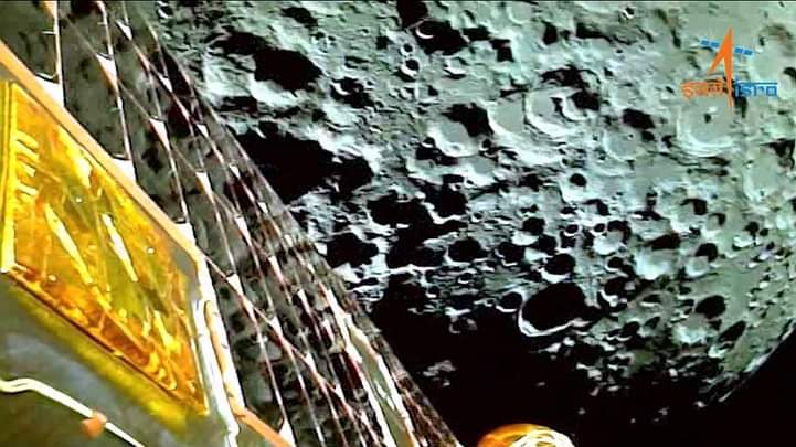 Chandrayaan-3 fist image of moon