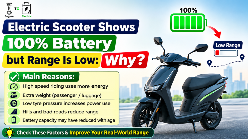 100% Battery But Range Is Low Reason.