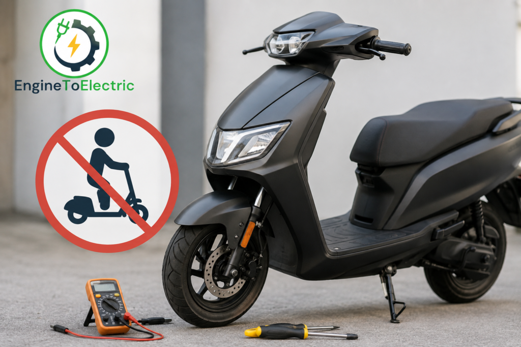 Electric Scooter Starts but Does Not Move