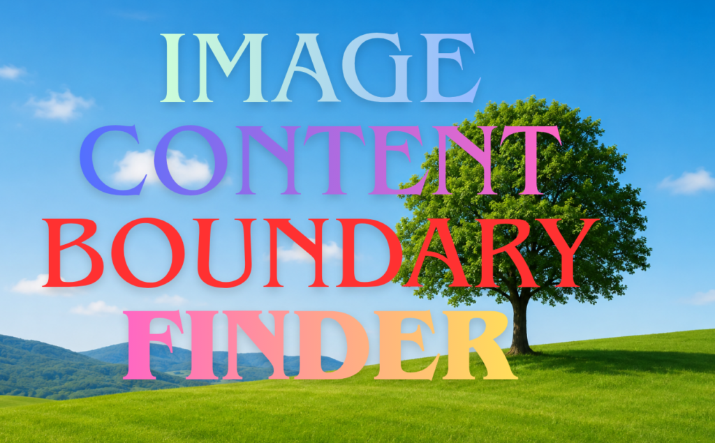 image content boundary finder