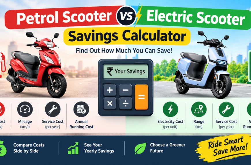 Petrol vs Electric Scooter Savings Calculator