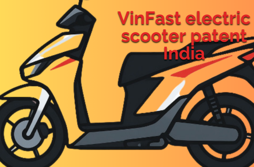 VinFast electric scooter patent India